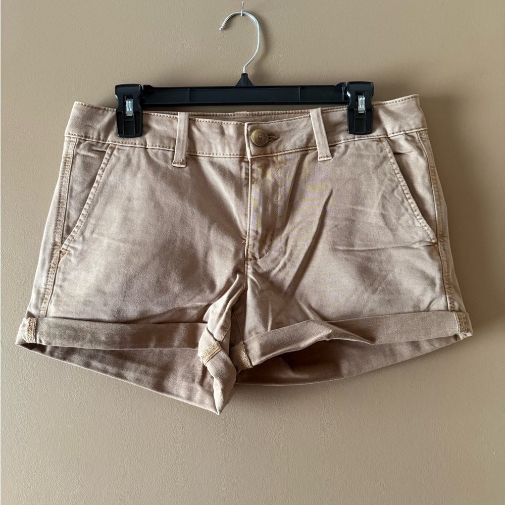 American Eagle Outfitters Tan Bermuda Shorts Casual Style